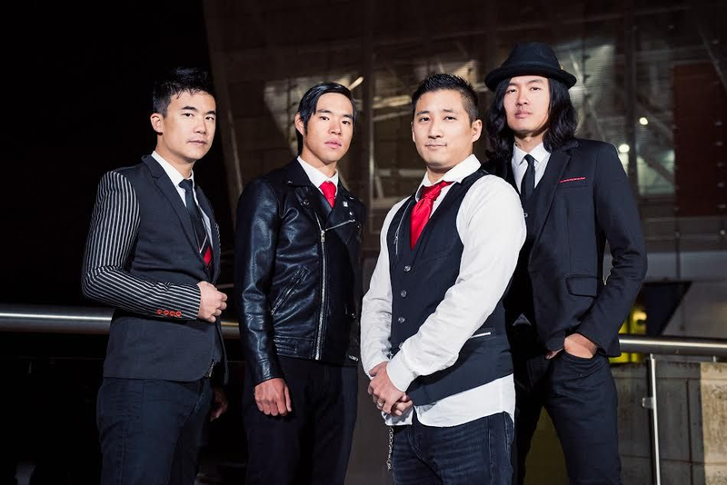 The Slants, from left: Ken Shima, Simon “Young” Tam, Yuya Matsuda and Joe X. Jiang
